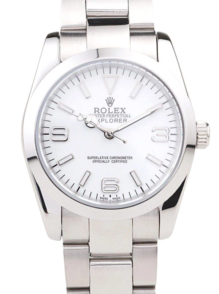 Explorer silberfarbenes Zifferblatt 98086