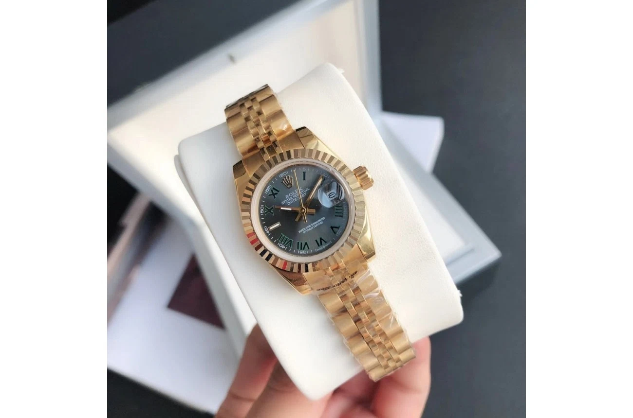 Datejust Roségold/Roségold Jubilee Armband Designdetail