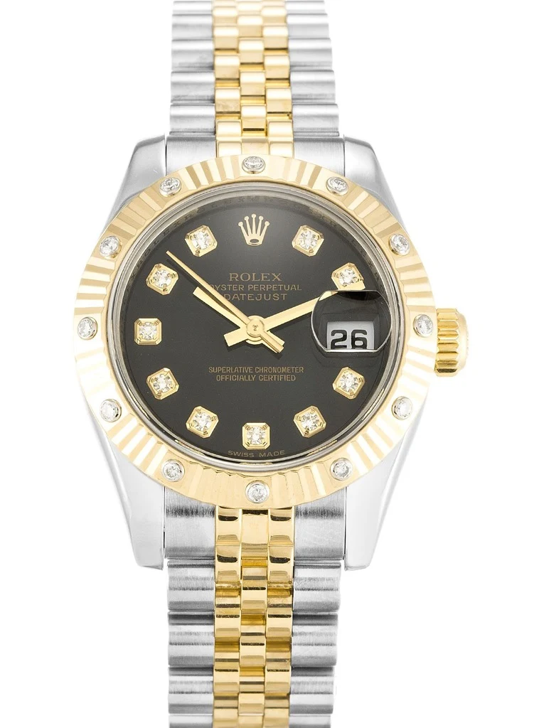 Lady-Datejust champagnerfarbenes Zifferblatt 179313-3