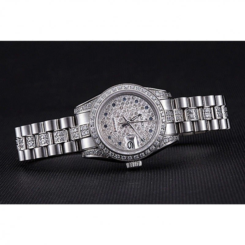 Superclone Datejust silberfarbenes Zifferblatt 622021 Nahaufnahme