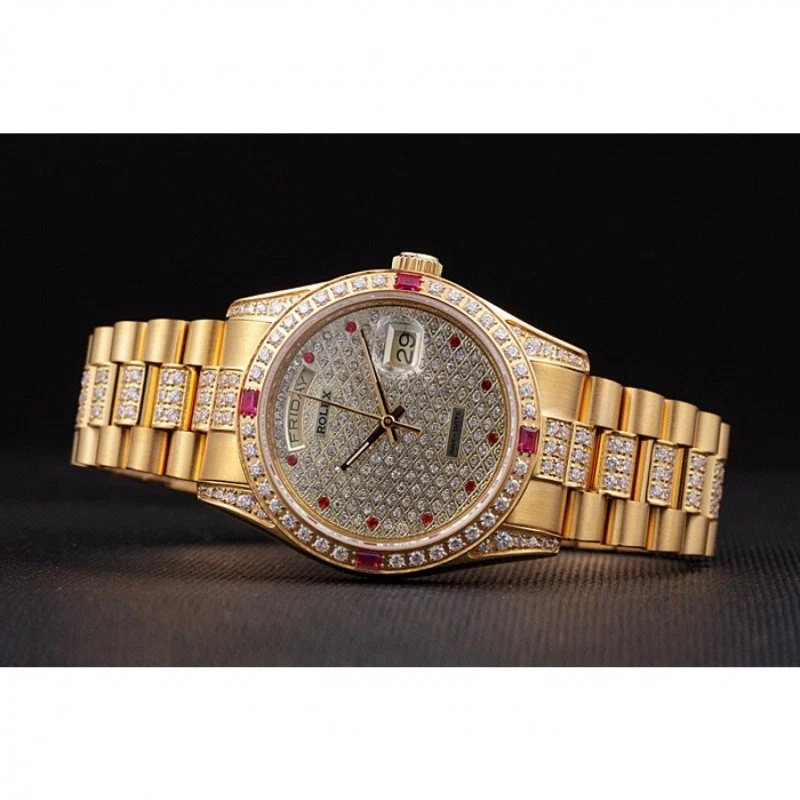 Superclone Day-Date Zifferblatt mit Diamantbesatz 621614 Designdetail