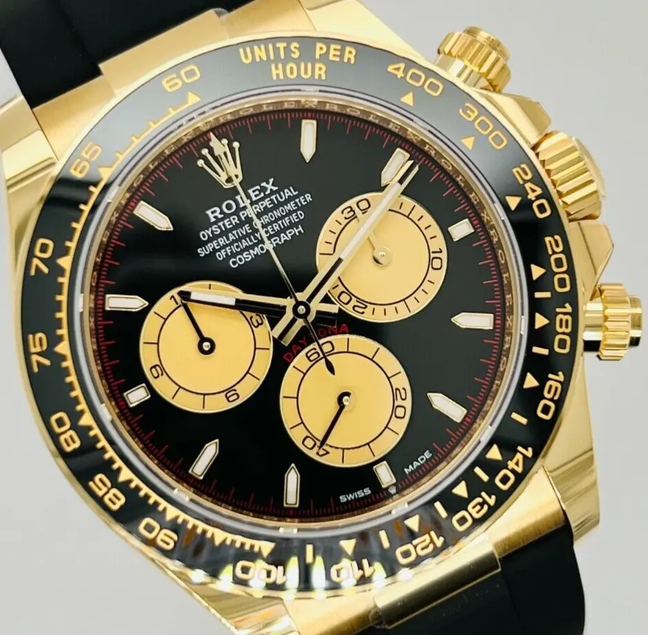 Superclone Daytona tiefschwarzes Zifferblatt 126518LN Profilansicht