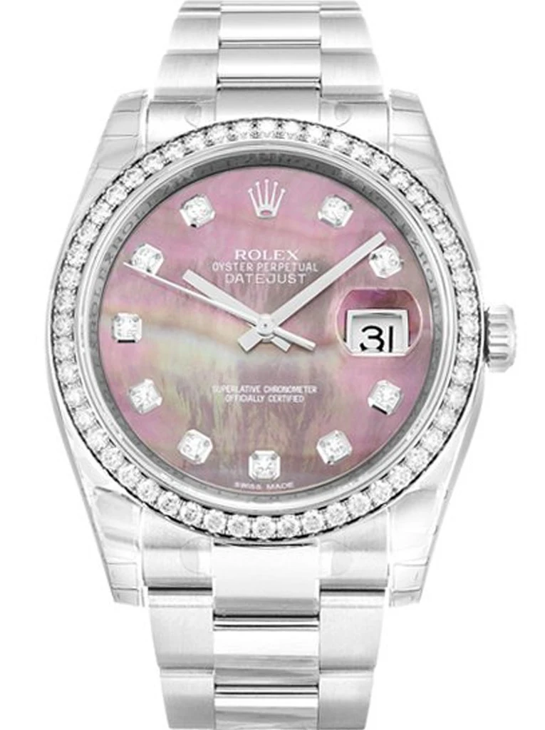 Datejust Perlmutt - schwarzes Zifferblatt 116244