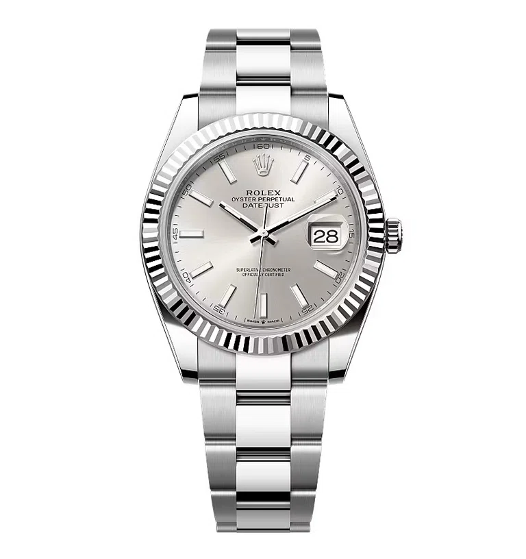 Rolex Datejust silberfarbenes Zifferblatt 126334-0003 41 mm