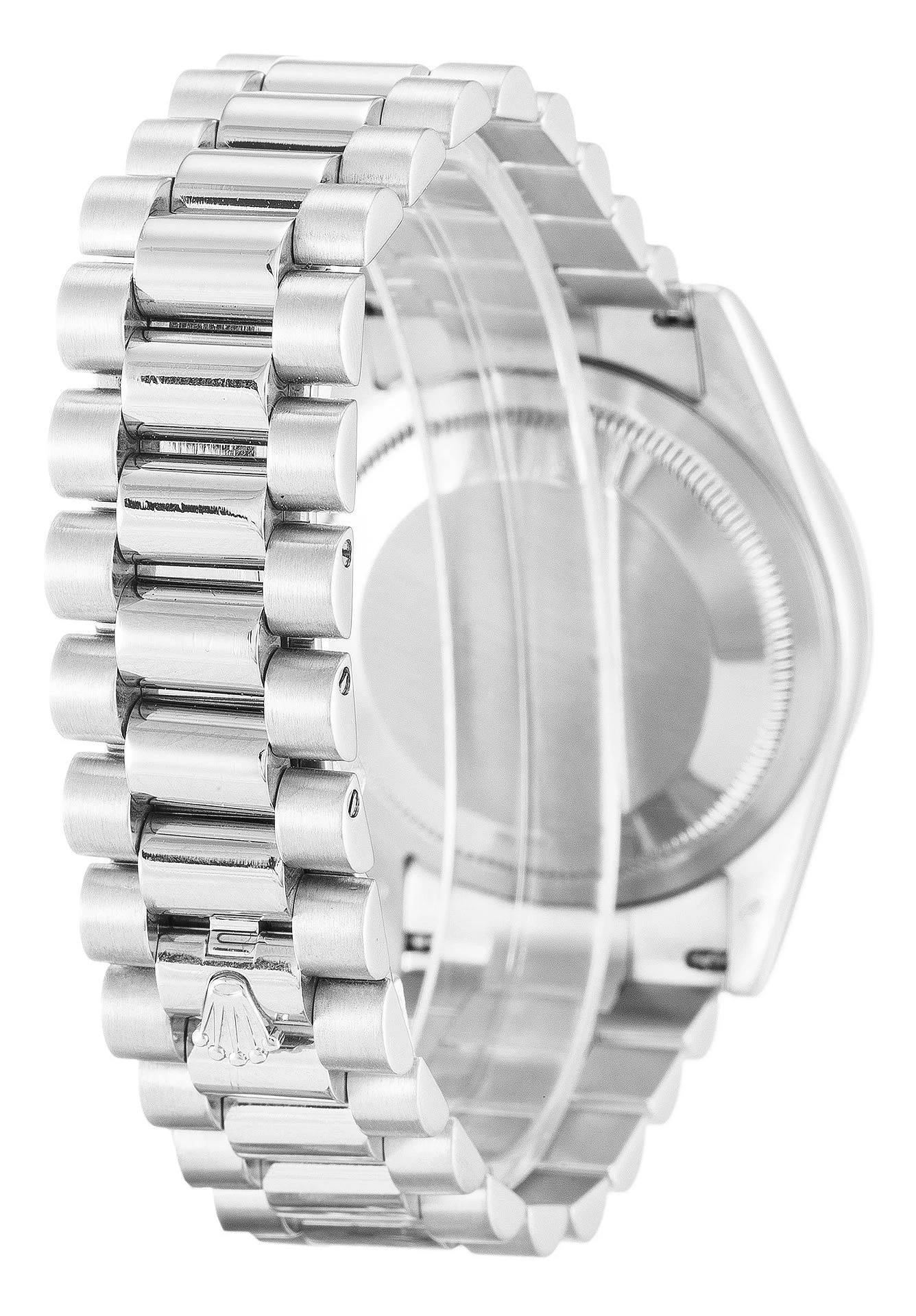 Day-Date blaues Zifferblatt 118346 Schrägansicht