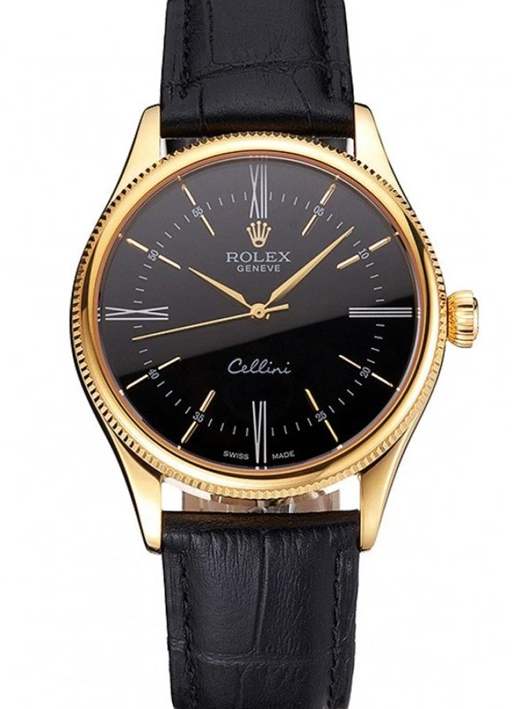 Superclone Cellini schwarzes Zifferblatt REP016814