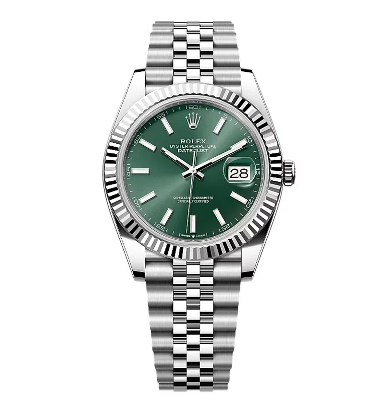 Rolex Datejust grünes Zifferblatt 126334 Jubilee 41 mm