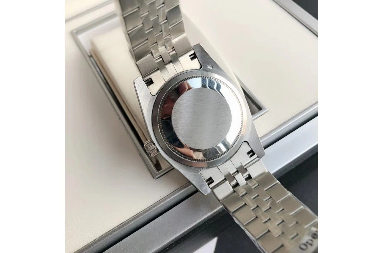 Datejust Edelstahl/Edelstahl Jubilee Weiß/Zifferblatt Alternate Angle