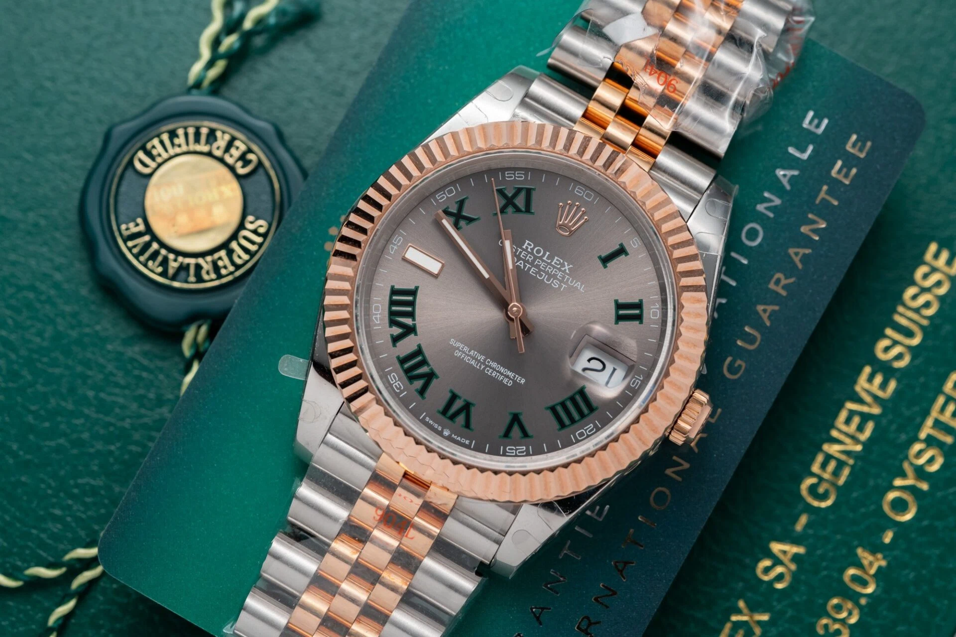 Rolex Datejust schiefergraues Zifferblatt mit römischen Indizes 126331-0016 41 mm – Bild 4