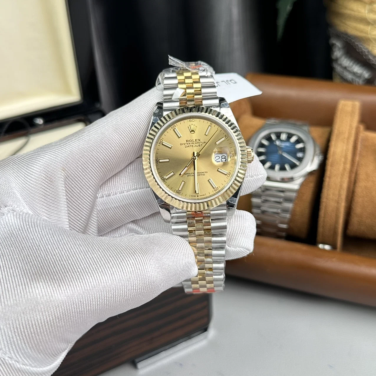 Rolex Datejust champagnerfarbenes Zifferblatt 126333-0010 41 mm – Bild 2