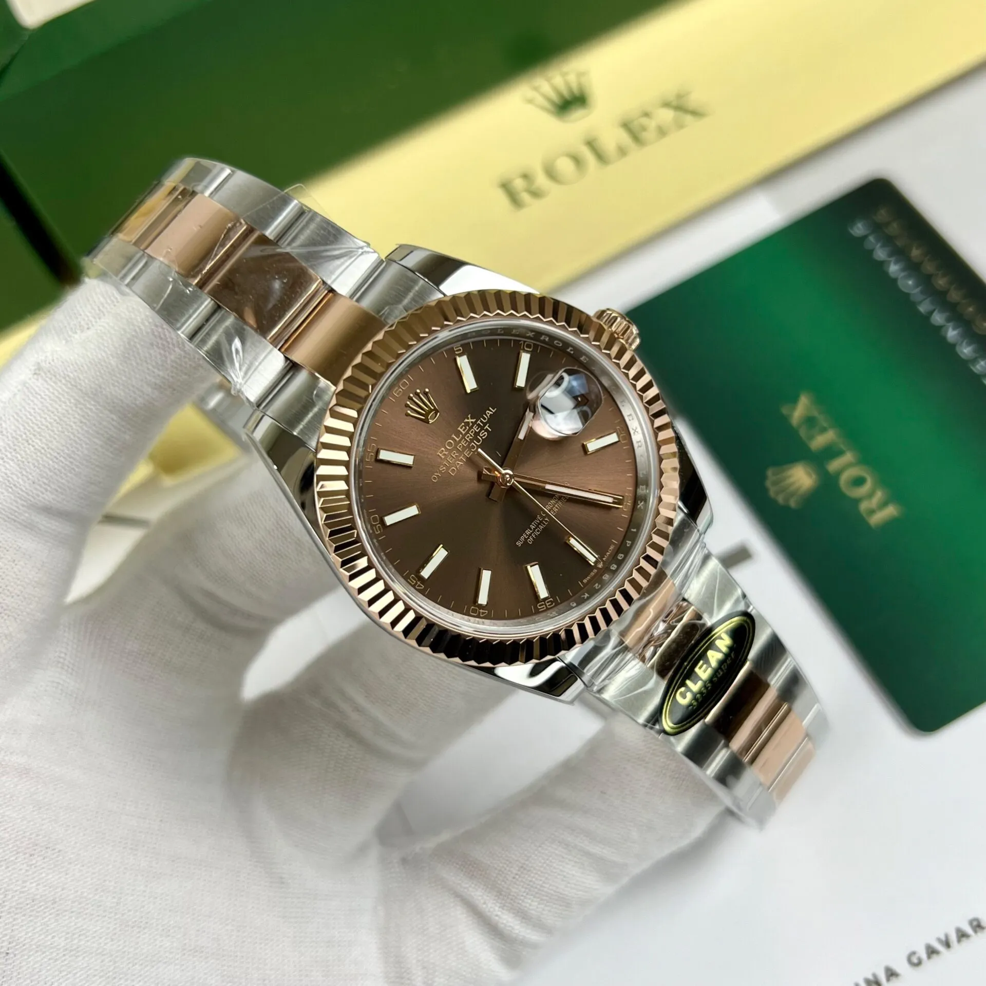 Superclone Datejust schokoladenbraunes Zifferblatt 126331 Oyster Produktdetail