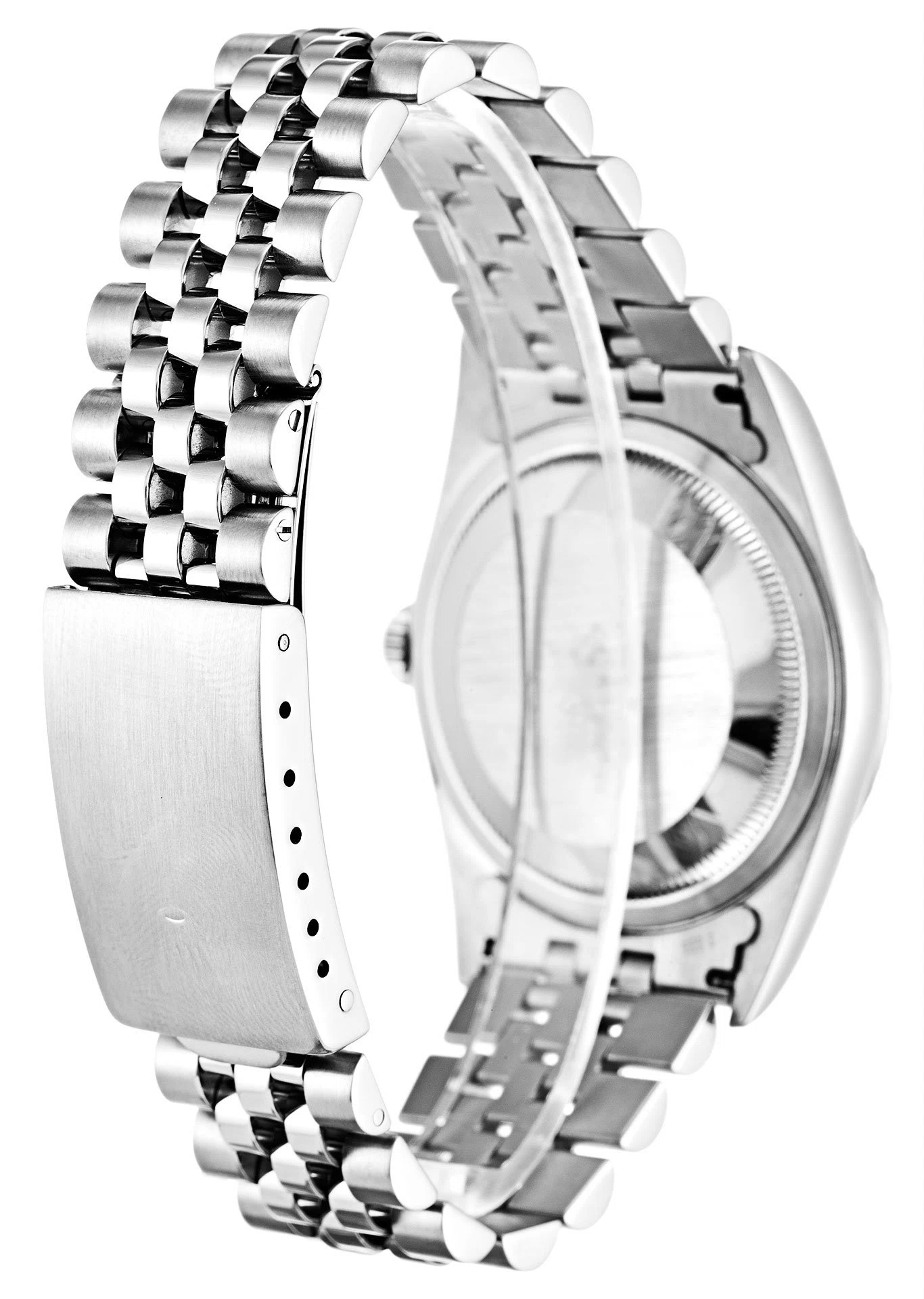 Datejust weißes Zifferblatt 16220-3 Schrägansicht
