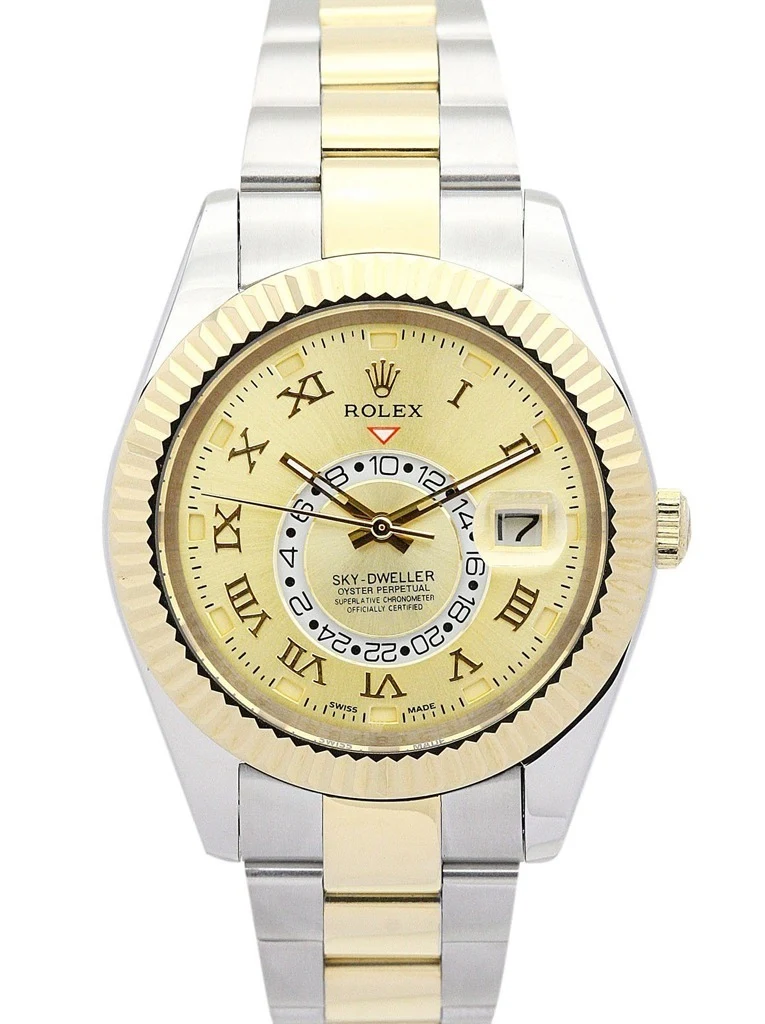 Sky-Dweller goldfarbenes Zifferblatt 326938-2