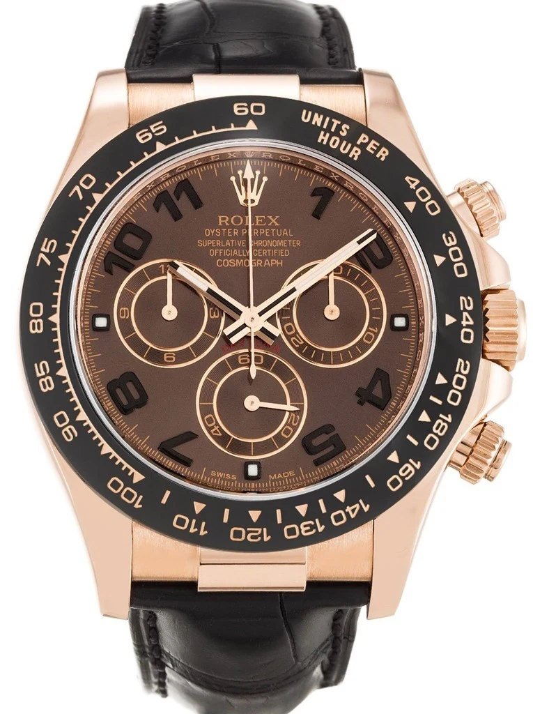 Daytona schokoladenbraunes Zifferblatt 116515LN