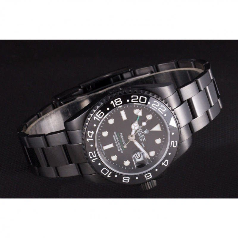 GMT-Master II schwarzes Zifferblatt REP016829 Nahaufnahme
