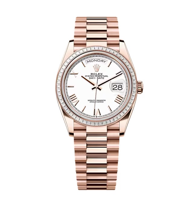 Rolex Day-Date weißes Zifferblatt 128395tbr-0022 36 mm – Superclone