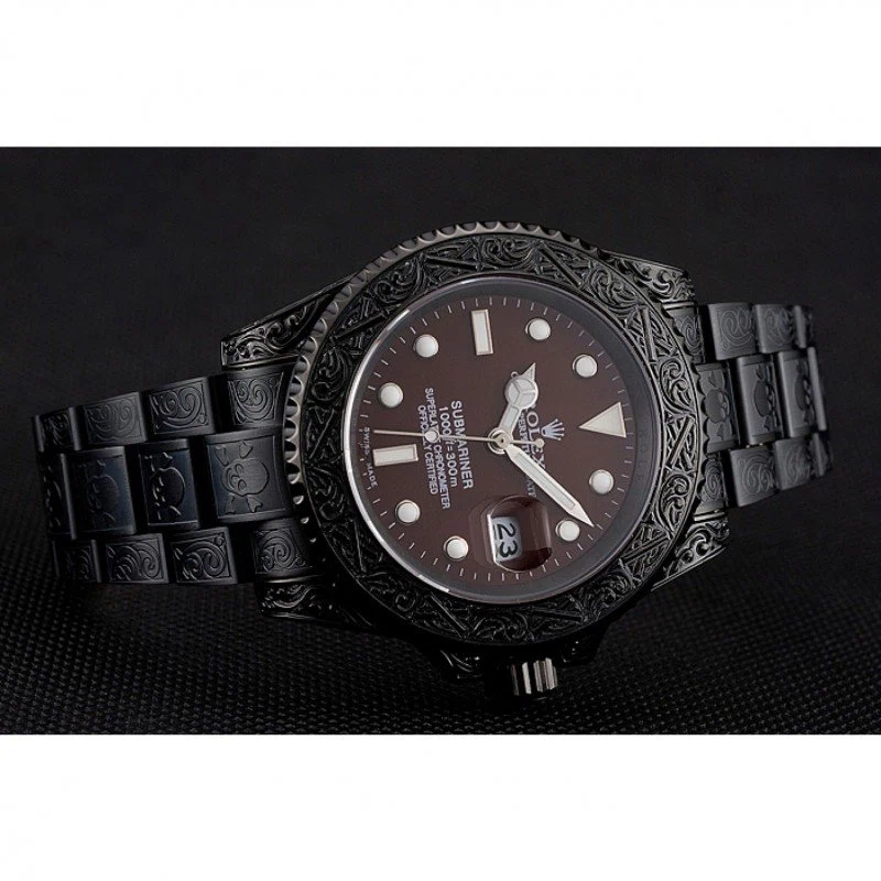 Submariner braunes Zifferblatt 1454075 Nahaufnahme