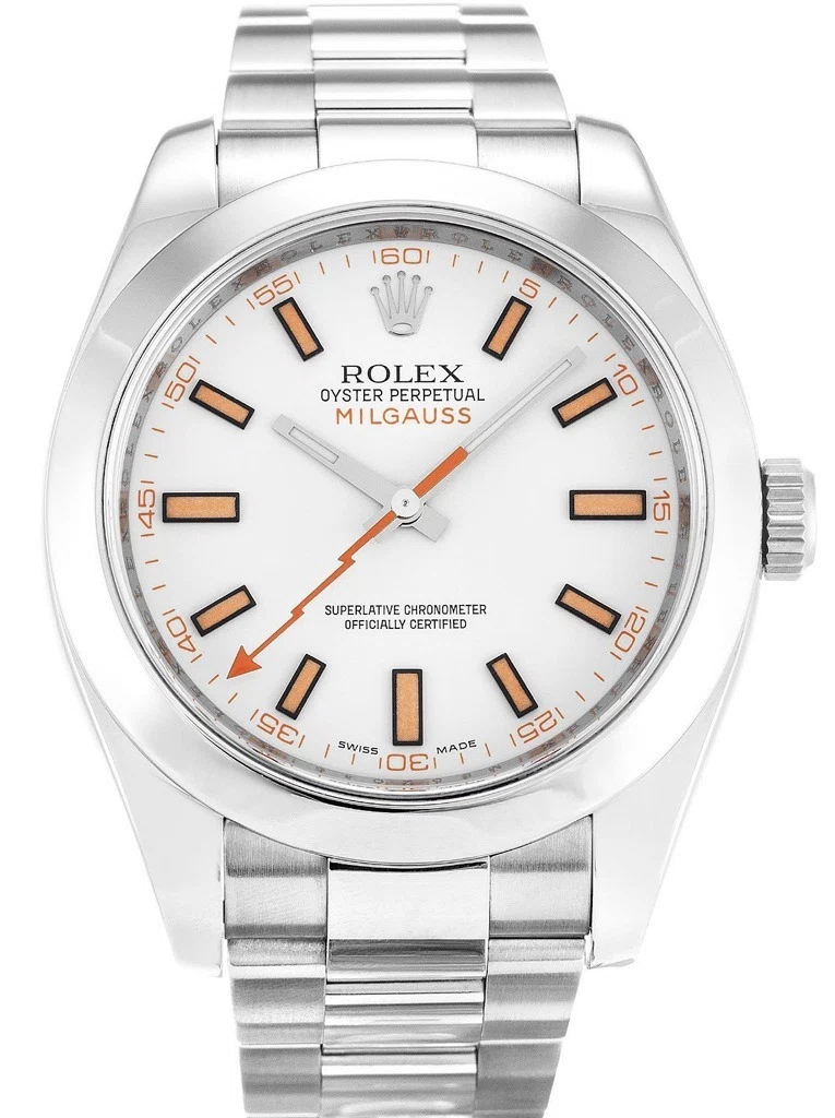 Milgauss weißes Zifferblatt 116400