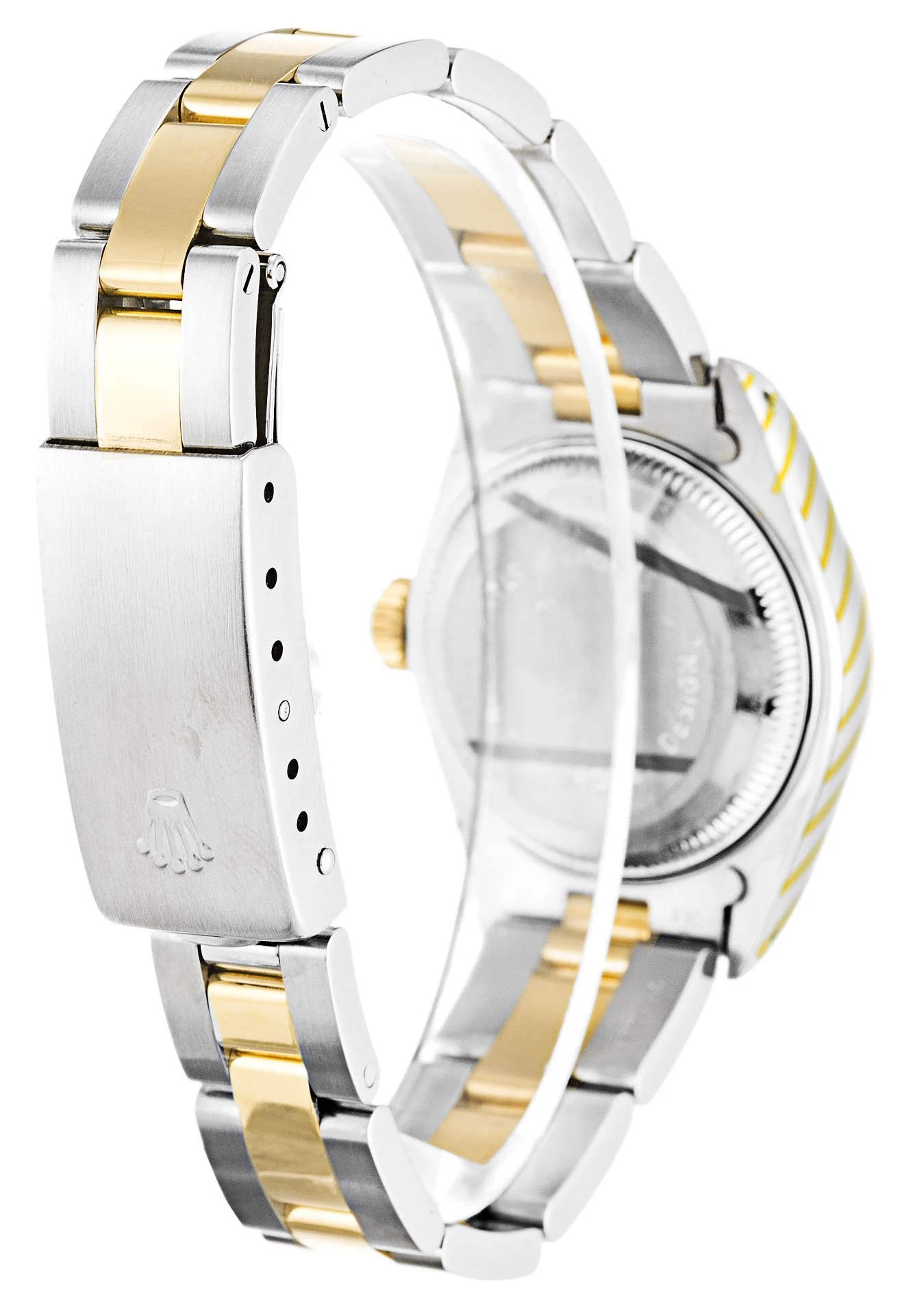 Lady-Datejust schwarzes Zifferblatt 69173 Schrägansicht