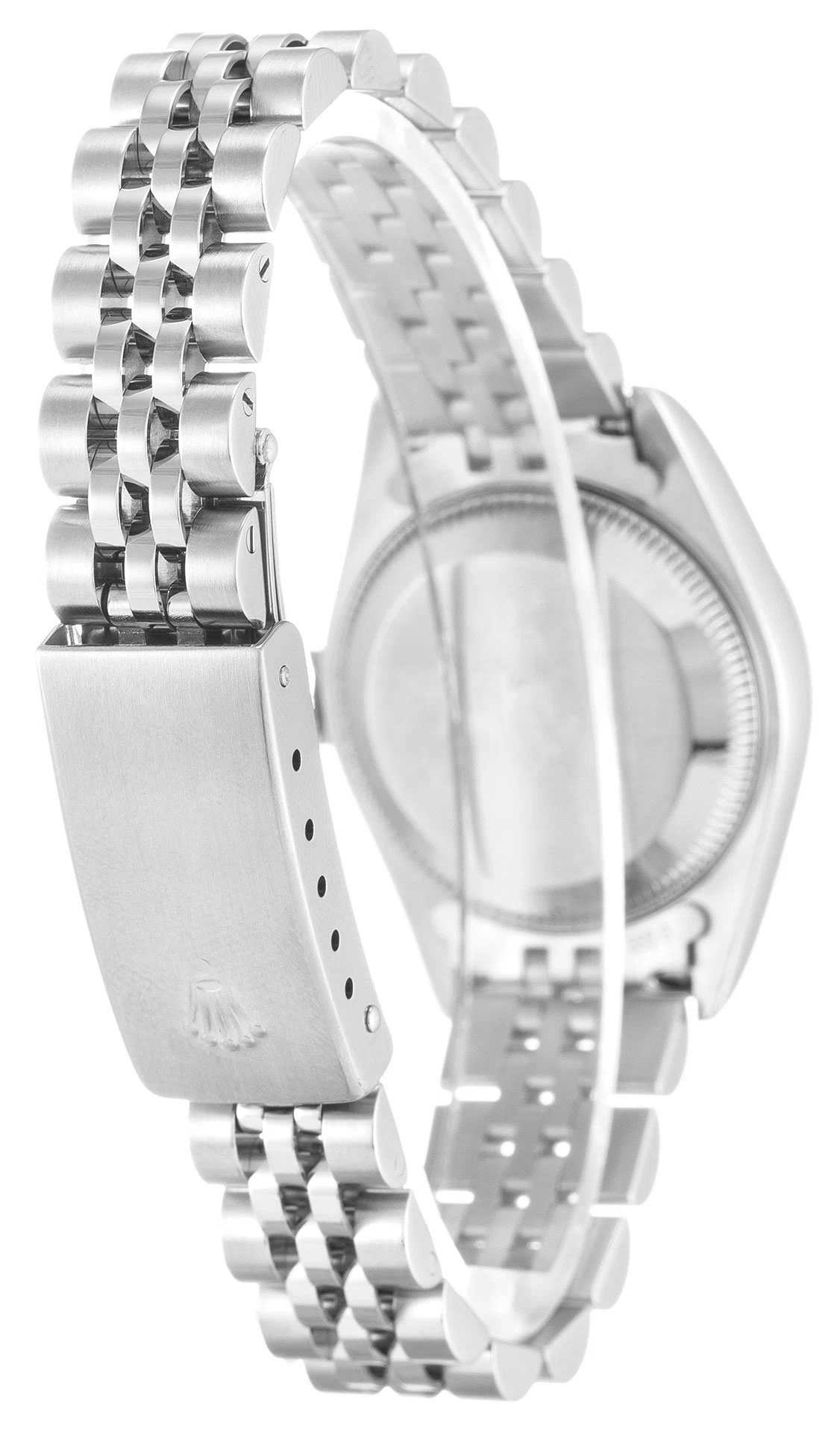 Lady-Datejust Perlmutt - weißes Zifferblatt 79174 Schrägansicht