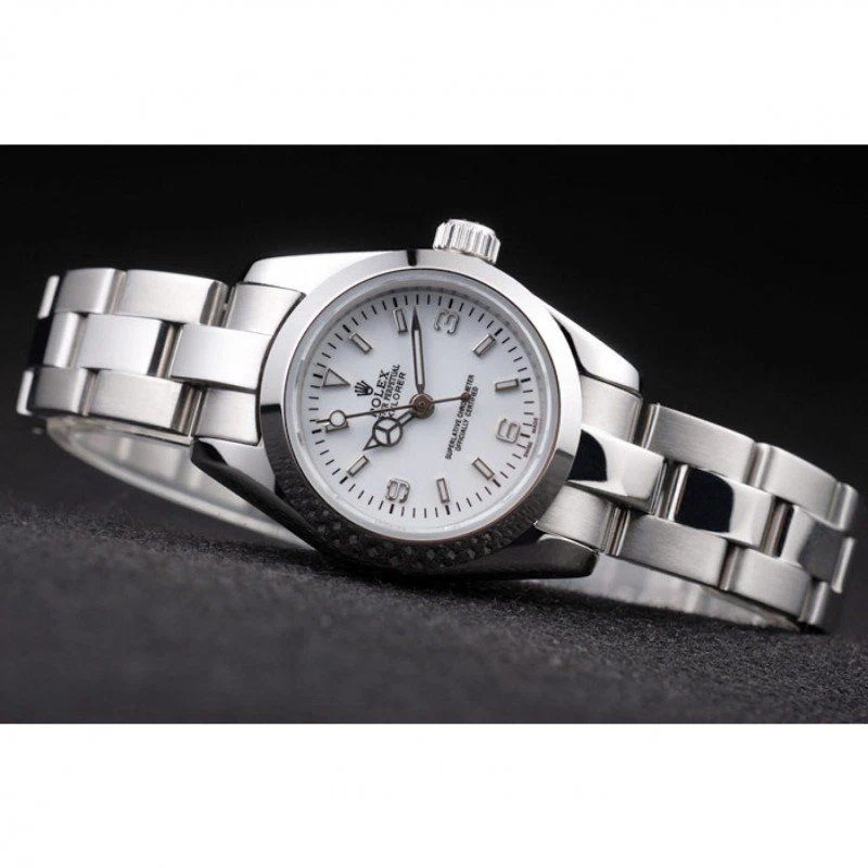 Explorer weißes Zifferblatt 98088 Designdetail
