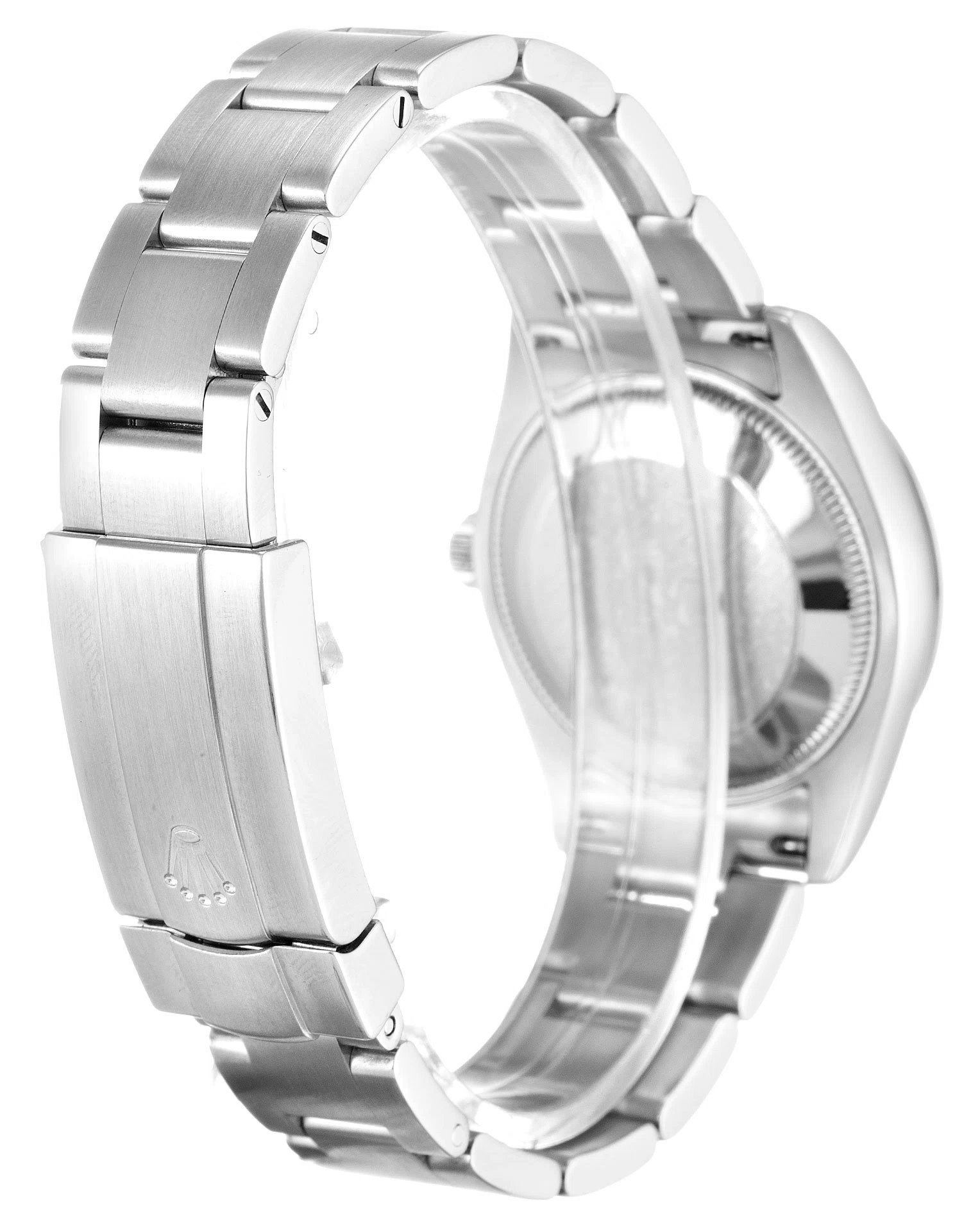 Oyster Perpetual Lady schwarzes Zifferblatt 177234 Schrägansicht