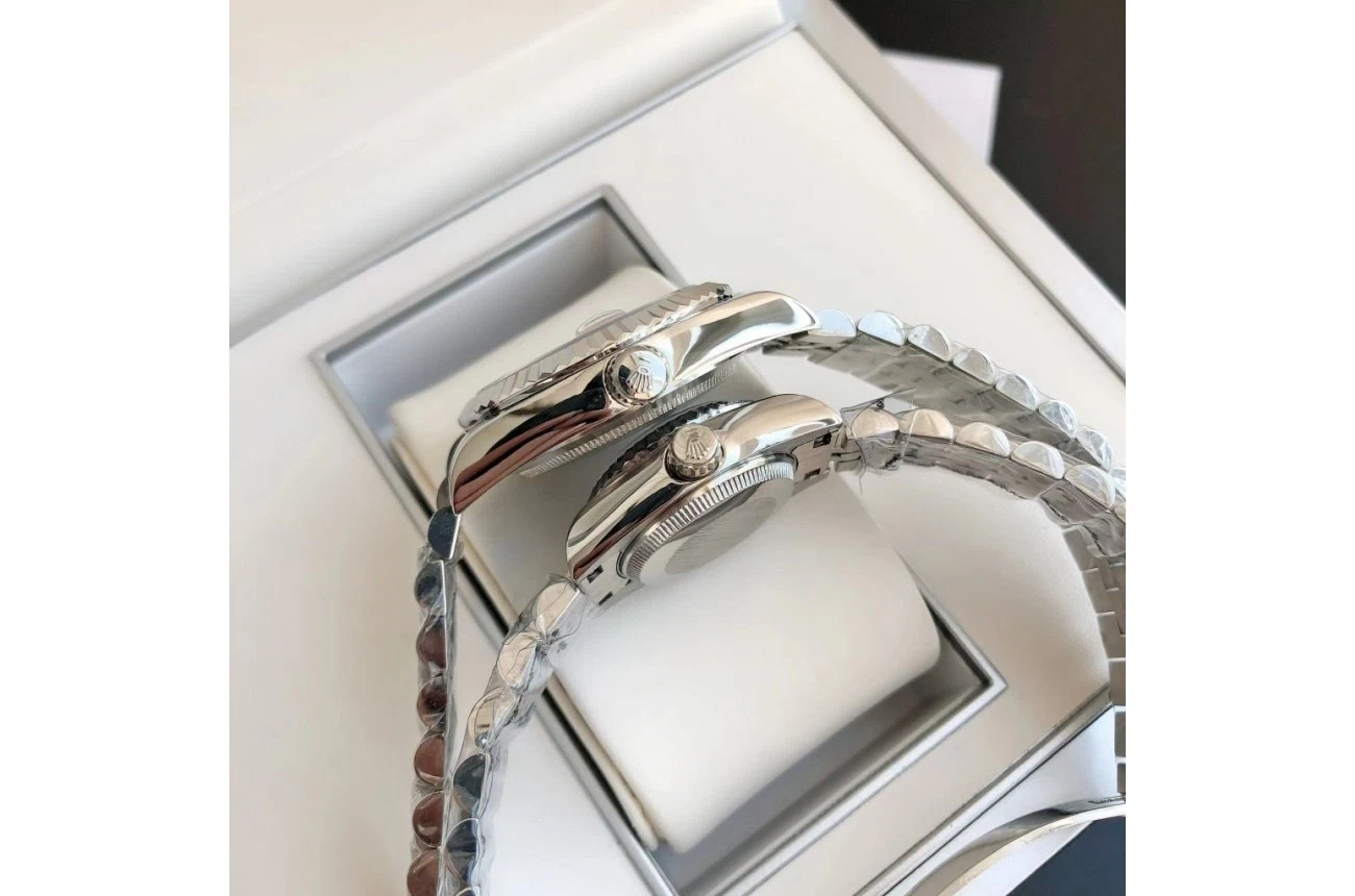 Datejust Edelstahl/Edelstahl Jubilee Blau/Zifferblatt Detailansicht