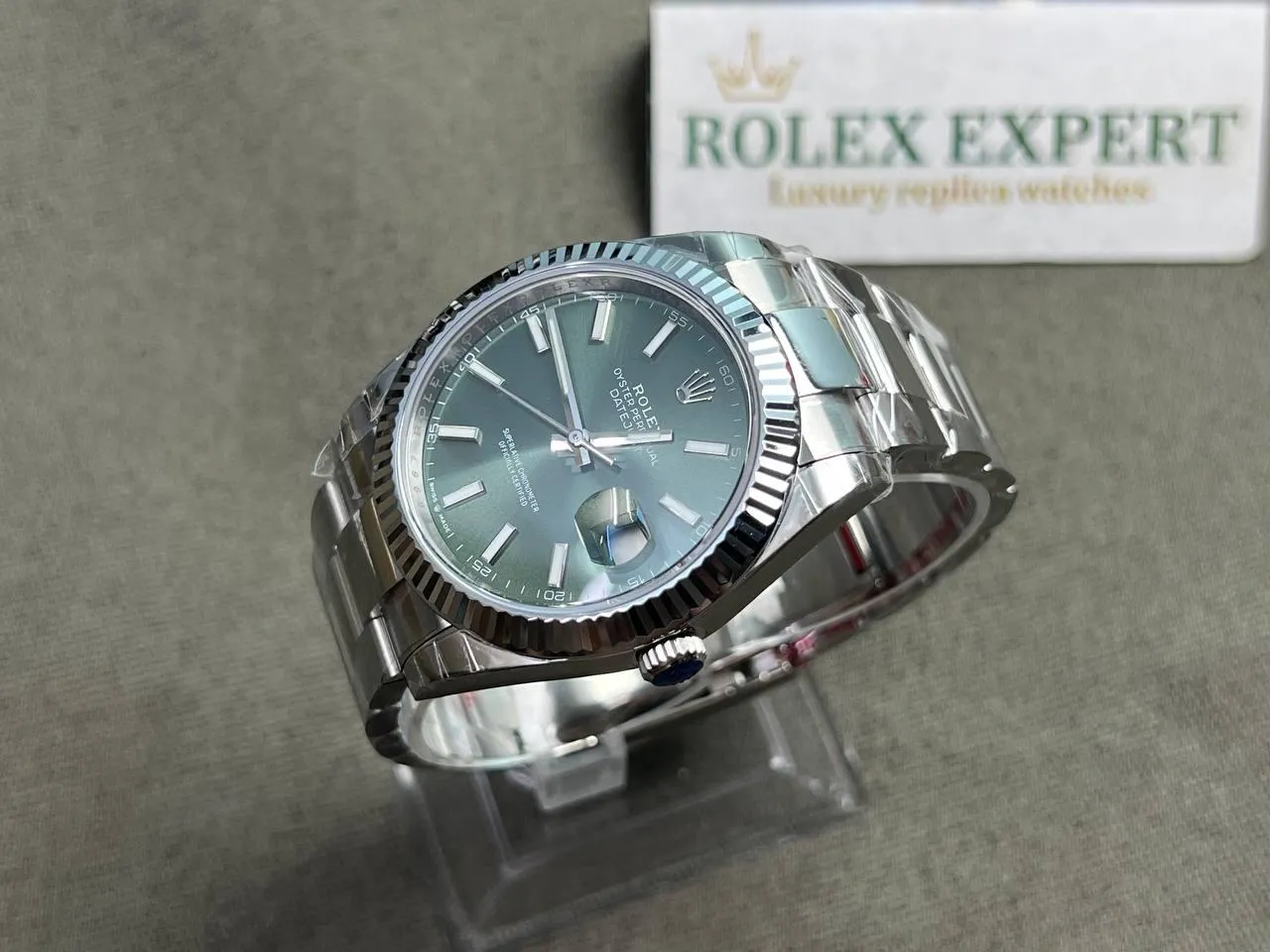 Rolex Datejust mintgrünes Zifferblatt 126334-0027 41 mm – Bild 3