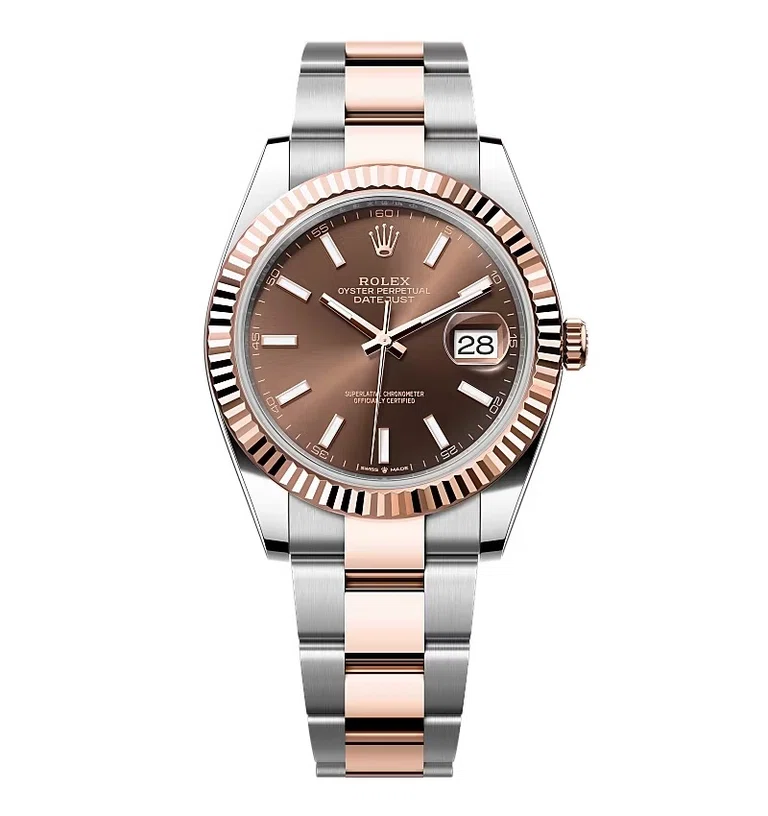 Rolex Datejust schokoladenbraunes Zifferblatt 126331 Oyster 41 mm