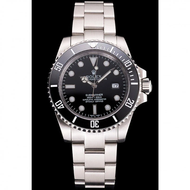 Superclone Submariner schwarzes Zifferblatt PR16233P Perspektivansicht
