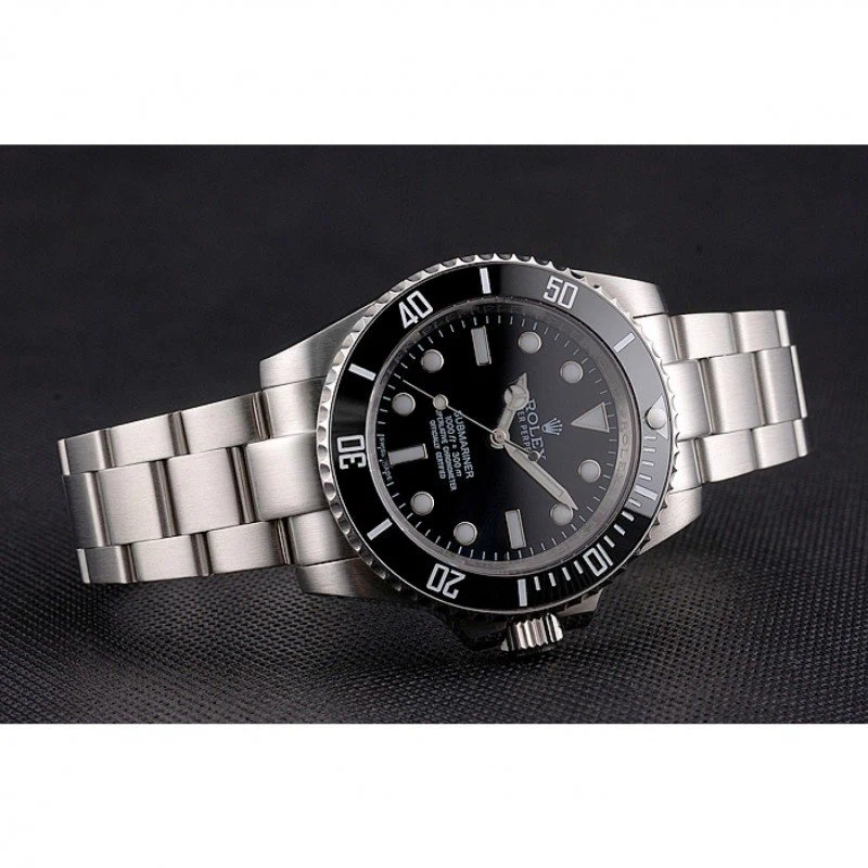 Superclone Submariner schwarzes Zifferblatt 114060 Nahaufnahme