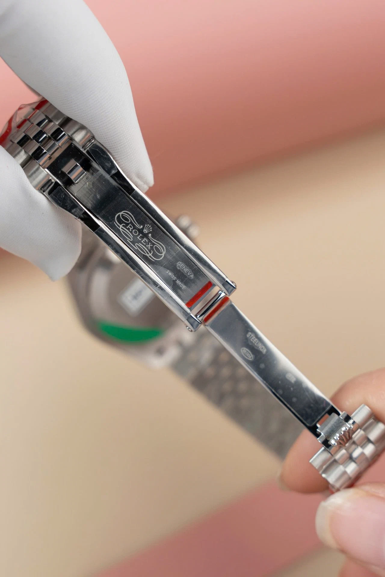 Rolex Datejust rosafarbenes Zifferblatt mit Diamantbesatz 278274-0032 31 mm – Bild 10