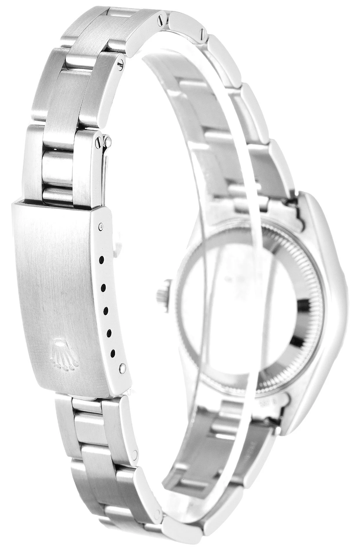 Oyster Perpetual Lady blaues Zifferblatt 79240 Schrägansicht