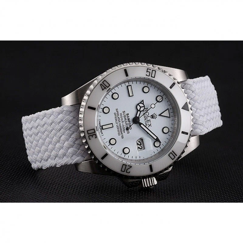 Submariner weißes Zifferblatt 1453867 Schrägansicht