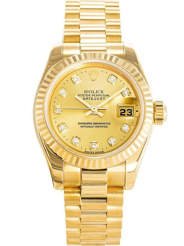 Datejust goldfarbenes Zifferblatt 179178