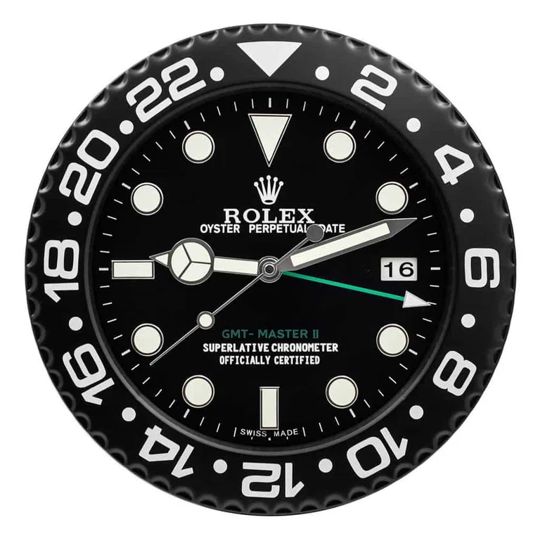 Wanduhr – GMT MASTER II Schwarz