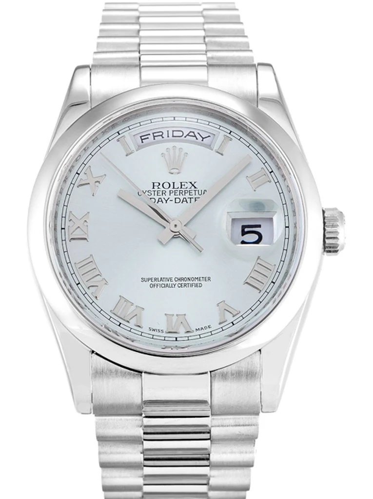 Day-Date blaues Zifferblatt 118206