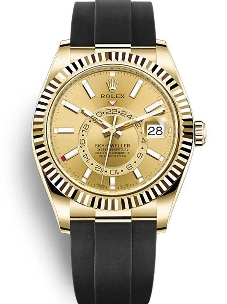 Sky-Dweller champagnerfarbenes Zifferblatt 326238