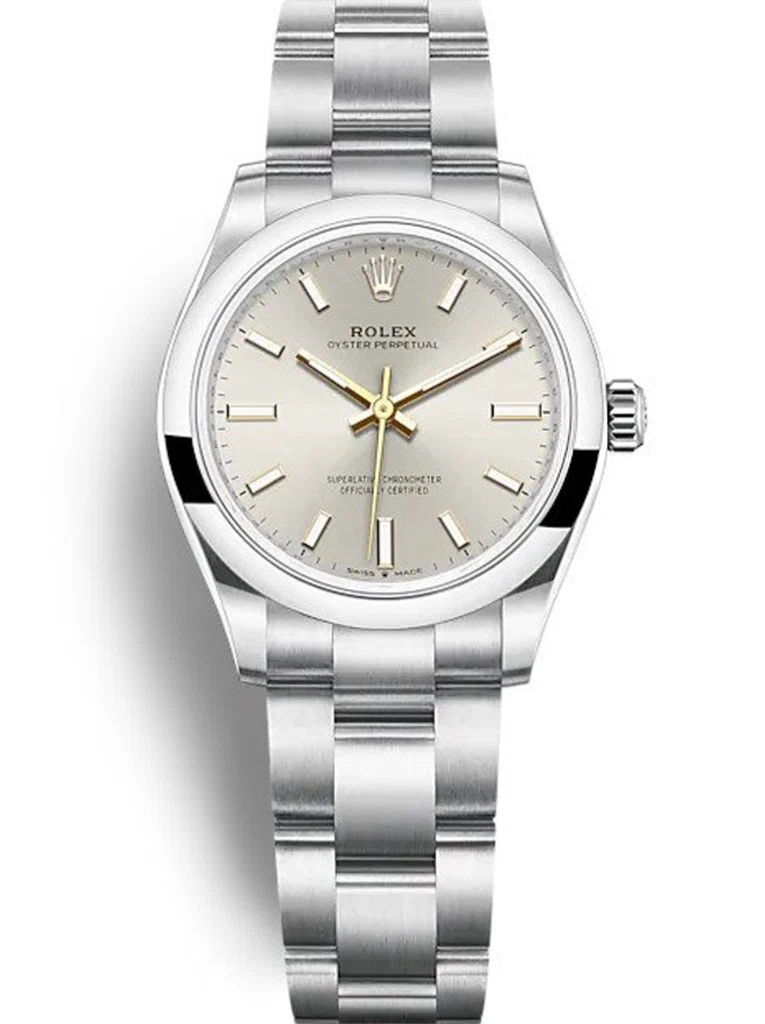 Oyster Perpetual Lady silberfarbenes Zifferblatt 277200