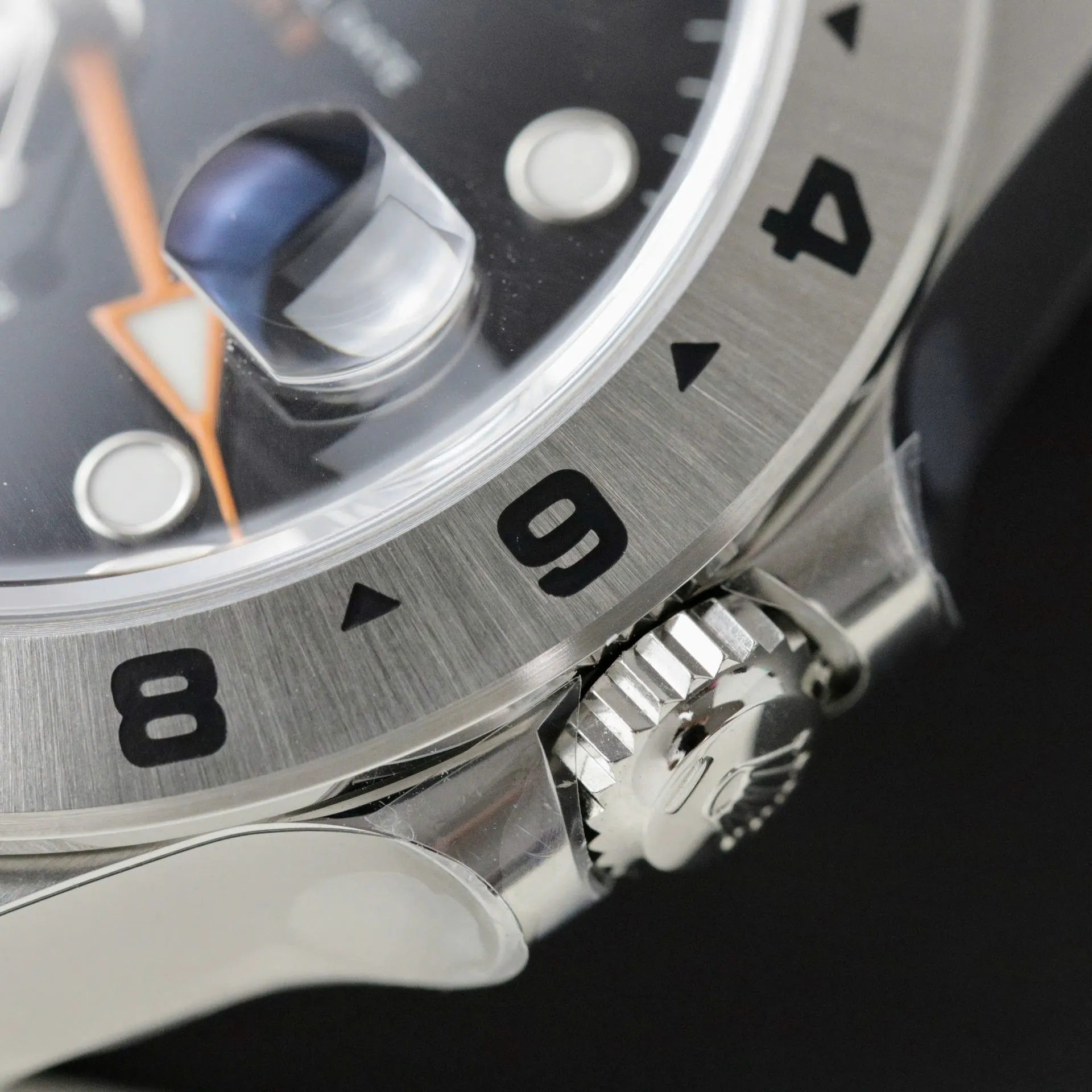 Explorer II schwarzes Zifferblatt Oyster Armband