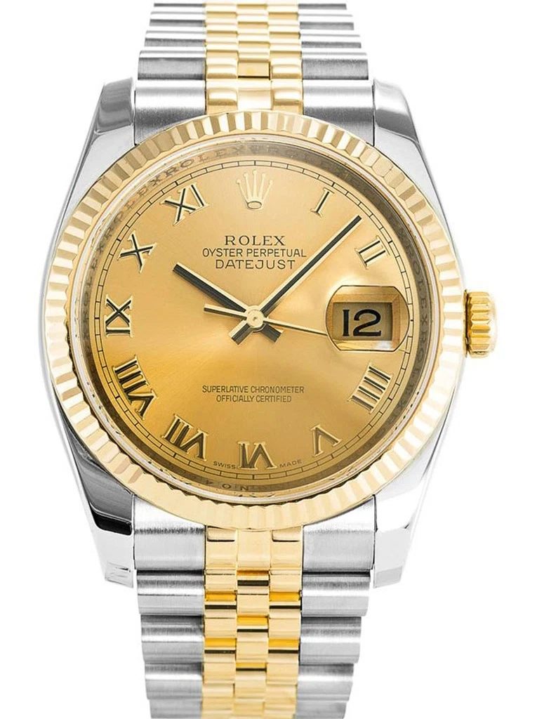 Datejust goldfarbenes Zifferblatt 116233