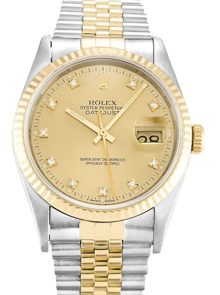 Datejust Champagner Diamonds Zifferblatt 16233