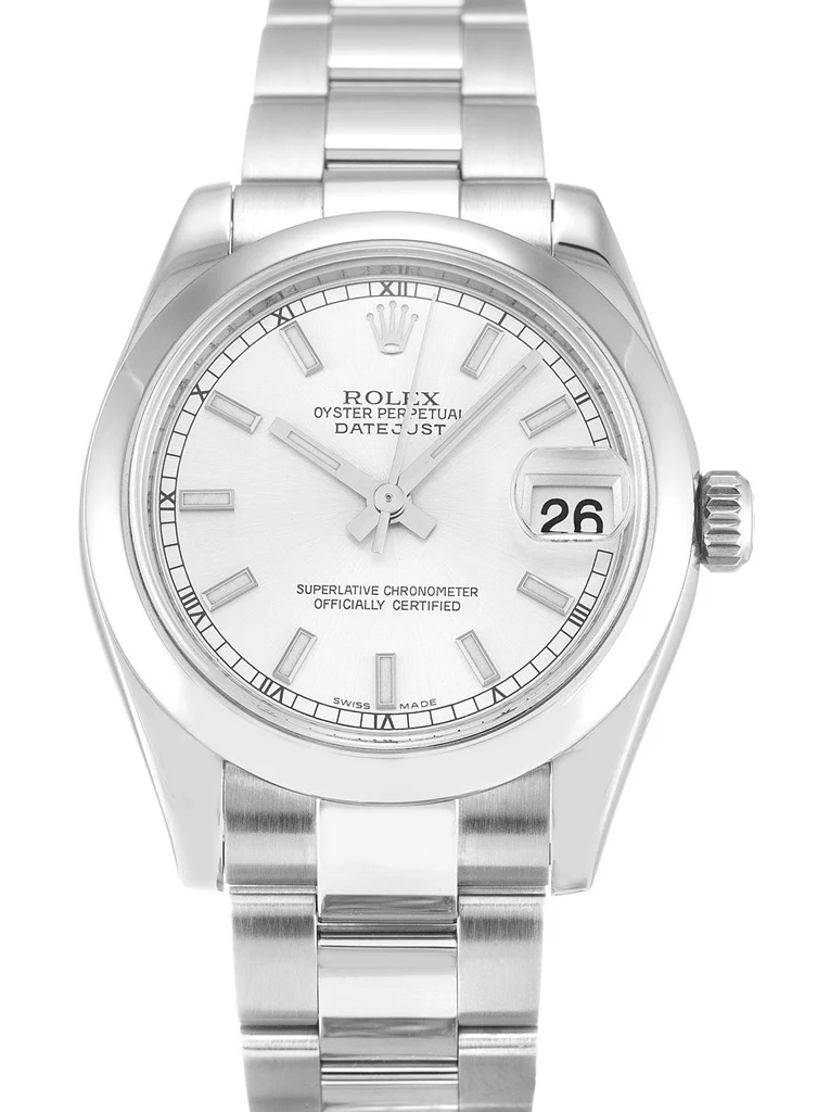 Lady-Datejust silberfarbenes Zifferblatt 178240