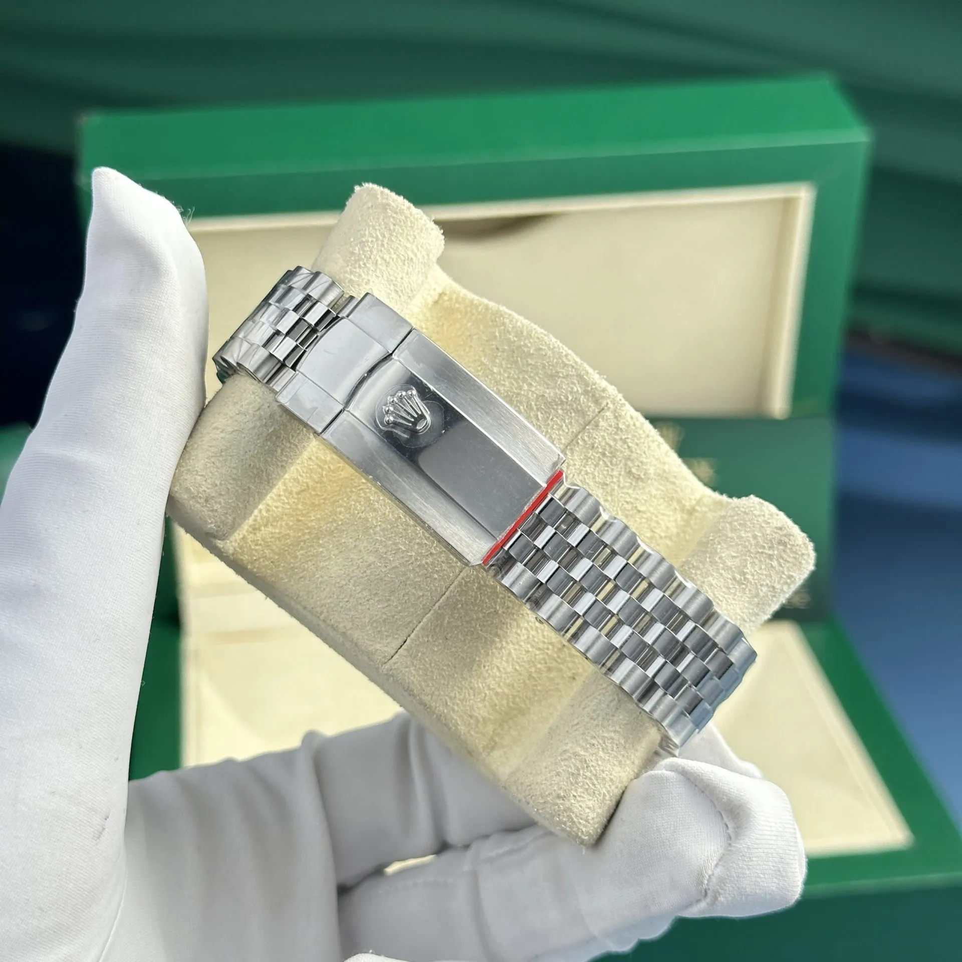Superclone Datejust blaues Zifferblatt 126334 Jubilee Verarbeitungsdetail