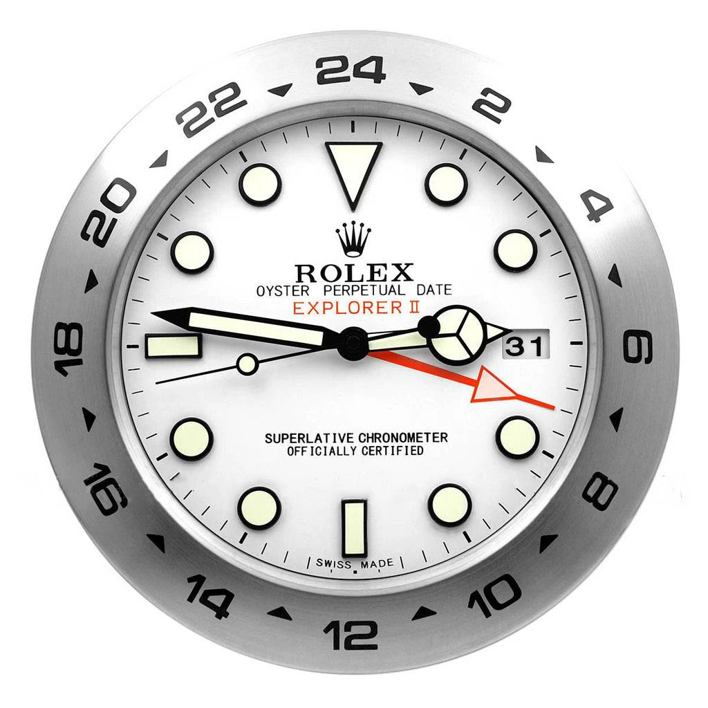 Wanduhr – “XL” EXPLORER 2 Perspektivansicht