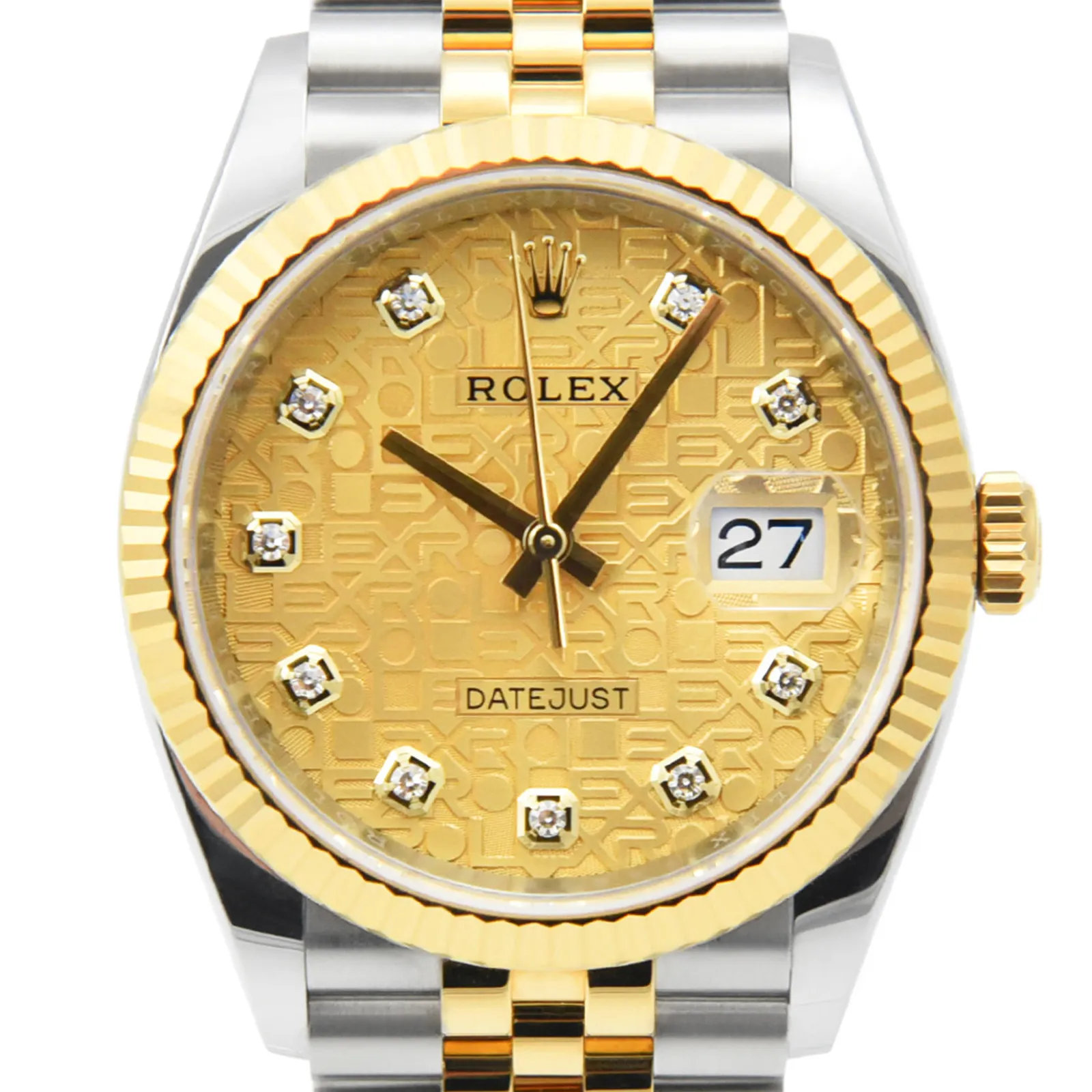 Superclone Datejust Zifferblatt mit Jubilee-Muster 126233 Profilansicht