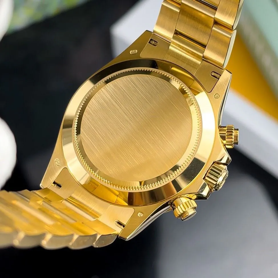 Daytona John Mayer grünes Zifferblatt Gold Lünette Oyster Armband