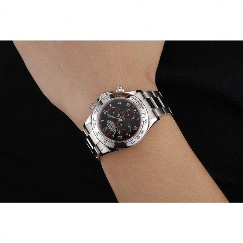 Superclone Daytona 39mm schwarzes Zifferblatt 80296 8