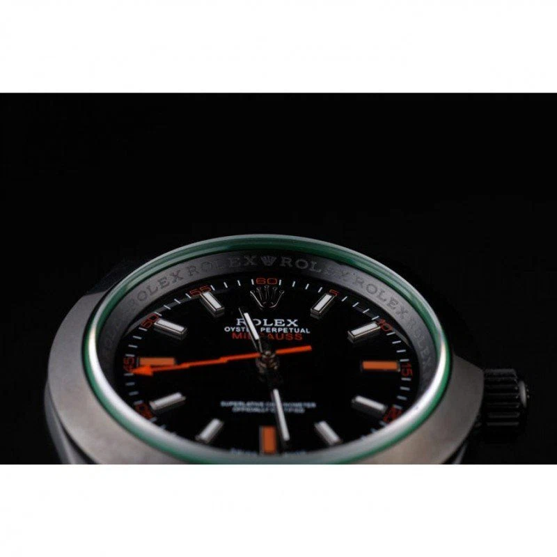 Milgauss schwarzes Zifferblatt PRL05090290 Profilansicht
