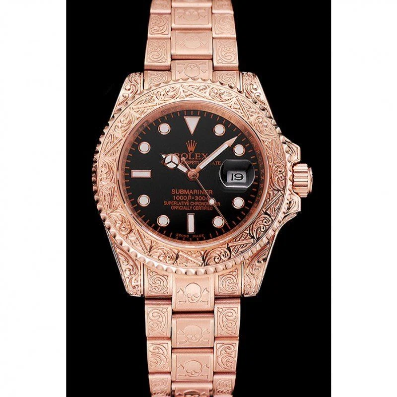 Superclone Submariner schwarzes Zifferblatt 1454086 Perspektivansicht